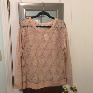 NWT Loft lace top.